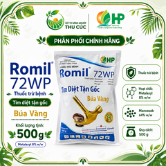 Romil 72WP 500g – Thuốc Trừ Thối Rễ, Vàng Rụng Lá, Chết Nhanh Trên Hồ Tiêu