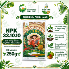 THỦY SÍNH NPK 33.10.10 – ĐẠM CAO, HỖ TRỢ BUNG ĐỌT – PHÁT TRIỂN THÂN LÁ