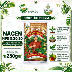 THỦY SÍNH NACEN NPK 5-20-30 250G – DƯỠNG HOA, NUÔI TRÁI, HỖ TRỢ TRÁI LỚN ĐỒNG ĐỀU