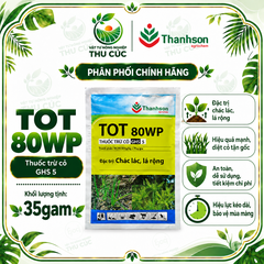 TOT 80WP 25G – MCPA 800G/KG – THUỐC TRỪ CỎ CHÁC LÁC, LÁ RỘNG TRÊN RUỘNG LÚA