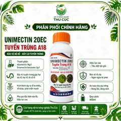 Tuyến Trùng A18 – Unimectin 20EC 450ml, Trừ Tuyến Trùng Hại Rễ