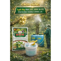 Phân A Ba Kích 10-55-10 + TE Kích Mầm Hoa Mạnh, Ra Hoa Đồng Loạt (1kg)