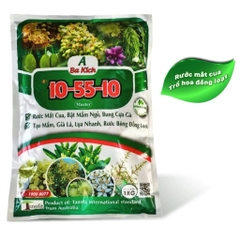 Phân A Ba Kích 10-55-10 + TE Kích Mầm Hoa Mạnh, Ra Hoa Đồng Loạt (1kg)