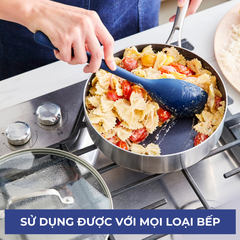 Bộ chảo chống dính 7 món phủ tinh thể kim cương cao cấp blue diamond 20 & 3x28cm