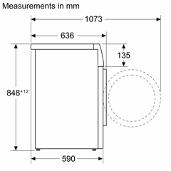 Máy sấy bơm nhiệt Bosch 9kg WQB245B0SG Series 8