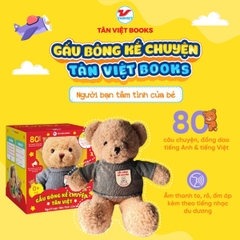 Gấu Bông Kể Chuyện Tân Việt Books - Màu Xám