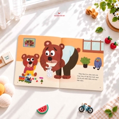 Combo 5 cuốn: Gấu con tinh nghịch - Phiên bản bìa mềm - Truyện tranh giáo dục nhân cách cho trẻ