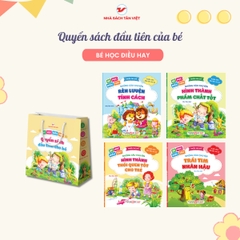 [TẶNG TÚI] Combo 4 cuốn Bé học điều hay