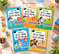 Combo 5 cuốn: Giúp con rèn tính giỏi toán: Lớp 1-2-3-4-5