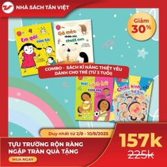 CB38 - Combo 5 cuốn Kĩ năng thiết yếu dành cho trẻ (từ 3 tuổi)