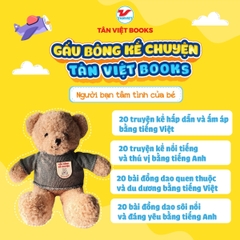 Gấu Bông Kể Chuyện Tân Việt Books - Màu Xanh