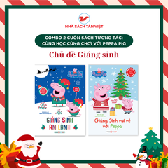 Combo 2 cuốn : Sách tương tác Cùng học cùng chơi với Peppa Pig - Chủ Đề Giáng Sinh