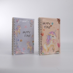 Sổ bìa nhũ nước Happy Time lò xo