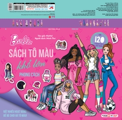 Combo 2 cuốn : Barbie – Tô Màu Khổ Lớn ( Năng Động, Phong Cách )