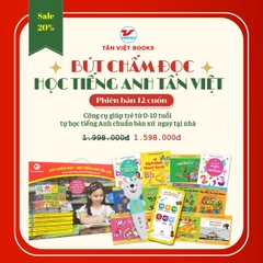 Combo 12 Cuốn Bút chấm đọc - Học Tiếng Anh Tân Việt