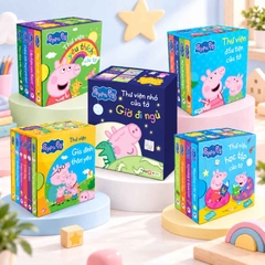 Combo 5 hộp sách Peppa Pig - Thư viện mini di động