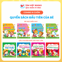 Combo 8 cuốn Quyển sách đầu tiên của bé: Bé học điều hay (4 cuốn) + Câu chuyện nhỏ, bài học lớn (4 cuốn)