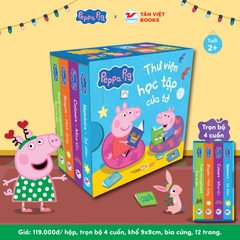 Bộ Hộp Peppa Pig: Thư Viện Học Tập Của Tớ - Sách Tranh - Dành Cho Trẻ 2+