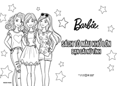 BarBie Sách Tô Màu Khổ Lớn - Bạn Gái Nữ Tính