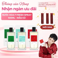 Nước Hoa F Fresh Spray - Nước Hoa Công Nghệ Mới Tích Hợp Lưu Hương Lâu Trên Da, Quần Áo - 50ml [Auth]