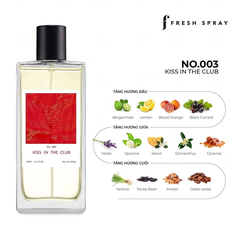 N.03 Nước Hoa Kiss In The Club - F Fresh Spray Nốt Hương Quyến Rũ, Ngọt Trầm Lôi Cuốn - 50ml [Auth]