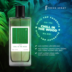N01. Chill In The Wood - Hương Thơm Thanh Mát, Trẻ Trung Và Đẳng Cấp - F Fresh Spray (50ml)