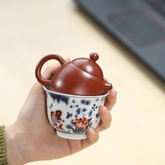 Ấm tiểu Long Đán -Chu Nê -  Thực Lực Phái - 100ml kèm chén