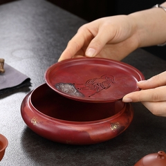 Thuyền trà đồng độc ẩm hoài cổ KT 16*13*4cm-600g