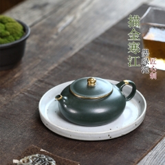 Ấm Mưu Kim Hàn Giang - Mặc Lục Nê - Nghệ Công Sư Ưu Tú - Dung tích 180ml - KT:12.7*5.8*5.3cm - Nội Suy Khổng