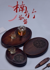 Khay tre hình bầu dục - BT216