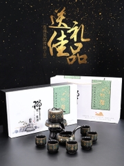 Bộ Ấm Chén Cối Xay - 8 món - Kèm Hộp Quà