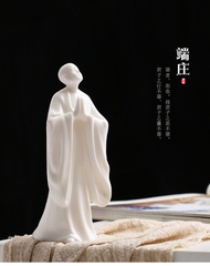 Tượng sứ bạch định - hàng thủ công -