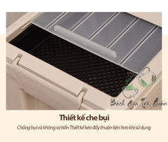 Nắp xô đựng trà thải trượt