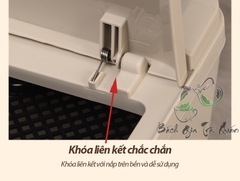 Nắp xô trà thải bật
