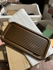 Khay trà gỗ kha , vân óc chó KT 40*20*3cm