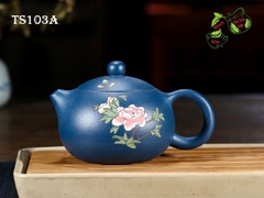 Ấm Tây Thi Hoa Mẫu Đơn - Lục Sa - Nghệ Nhân Dân Gian - 230ml