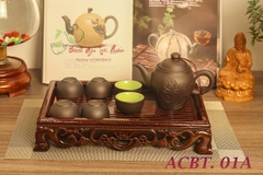 Ấm chén bát tràng + khay