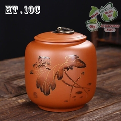 Hũ trà gốm
