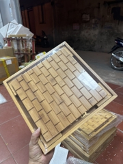 Khay tre vàng