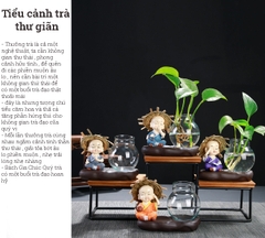 Tiểu cảnh cắm hoa thi sĩ