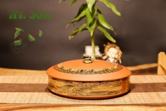 Hũ Trà Phổ Nhĩ Kèm Ngăn Chứa - Làng Chài - HT30A