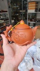 Ấm bát tràng - họa tiết đắp nổi - dung tích 450ml