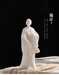 Tượng sứ bạch định - hàng thủ công -