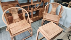 Bàn ghế minh đế / 2 ghế + 1 đôn bàn - KT ghế: 92*69.5*62cm / Bàn 62*42*51.5cm ( Giá Mộc hoàn thiện thêm 1tr )