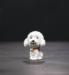 Pet trà - Poodle - Tử sa - kt: 5.9*4.4*3.6cm - 105g