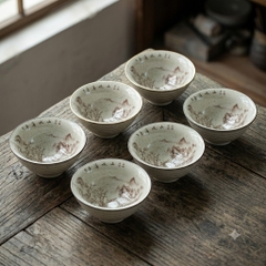 Combo 6 Chén Cảnh Đức Ủ Tro CD33-M