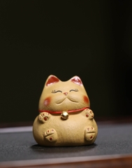 Pet trà - Mèo thần tài - Tử sa