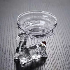 Lọc trà hươu thủy tinh