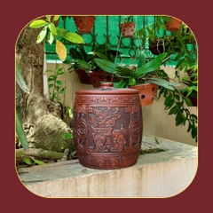 Hũ Đựng Trà Gốm