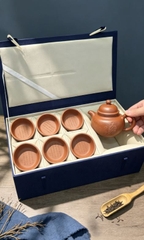 COMBO4: BỘ 1 ẤM 6 CHÉN  Ấm Xuyết Cầu